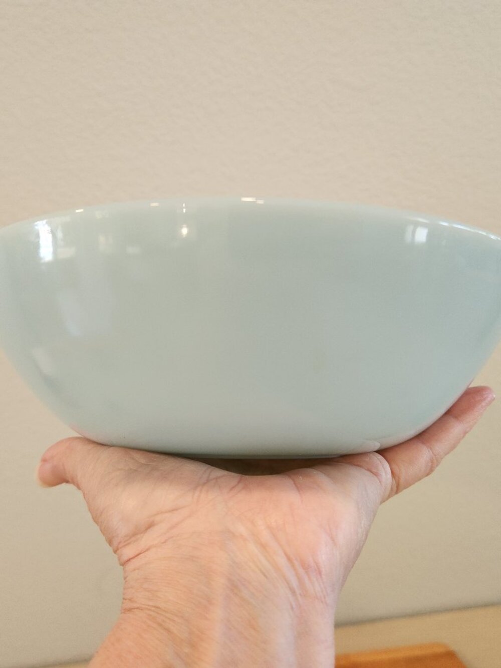 Vintage Fire-King Delphite Blue Serving Bowl